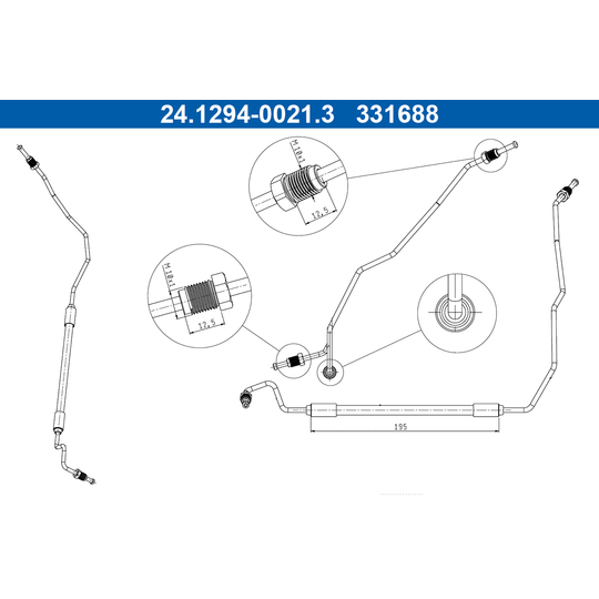 24.1294-0021.3 - Bromsslang 