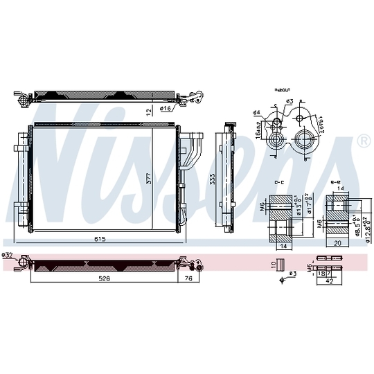 940959 - Condenser, air conditioning 