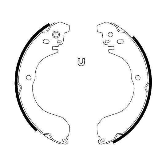 8DB 355 038-241 - Brake Shoe Set 