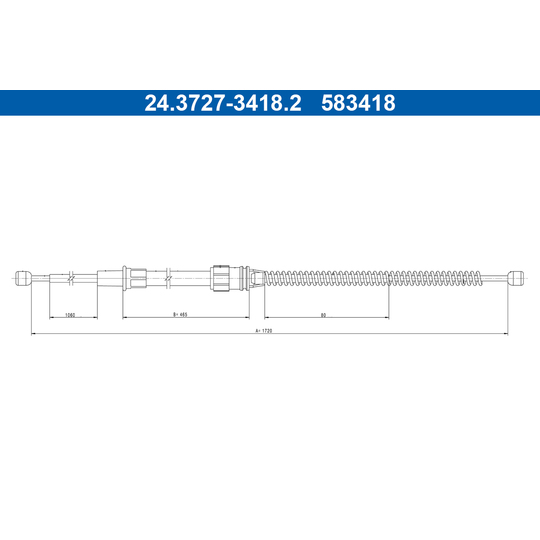 24.3727-3418.2 - Cable, parking brake 