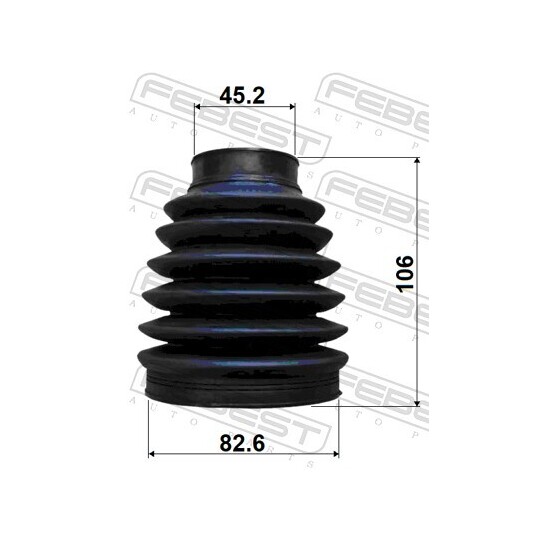 2217P-K5 - Bellow Set, drive shaft 