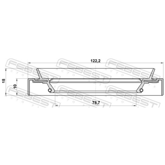 95HDY-801221018X - Shaft Seal, wheel hub 