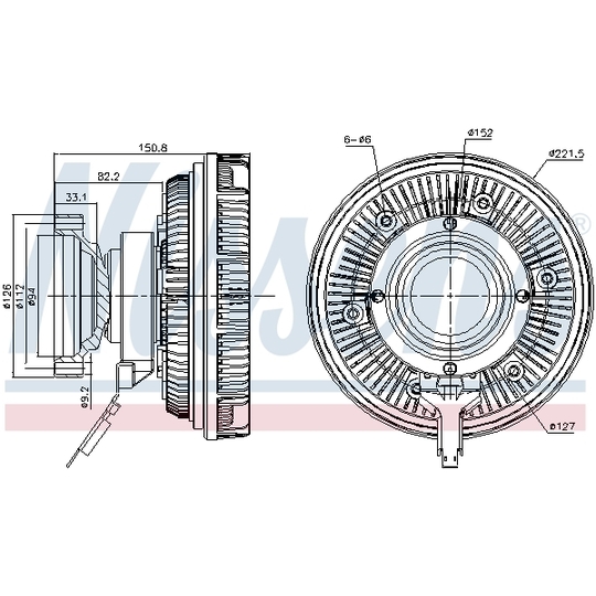 86250 - Clutch, radiator fan 