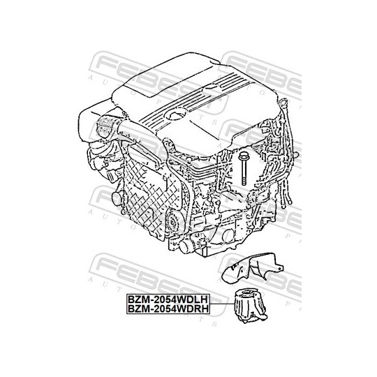 BZM-2054WDLH - Engine Mounting 