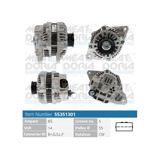 55351301 - Alternator 