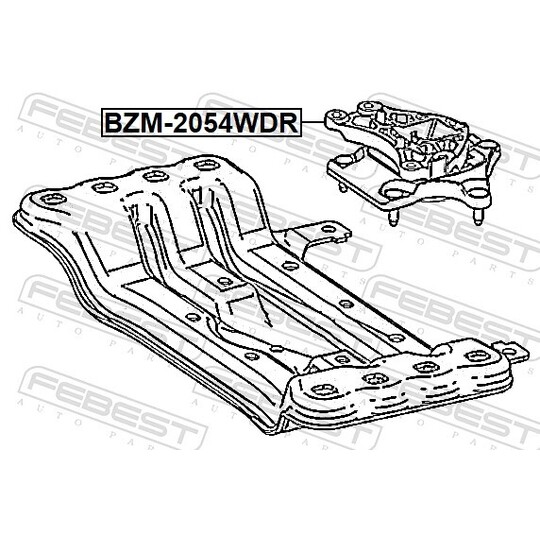 BZM-2054WDR - Kinnitus,automaatkäigukast 