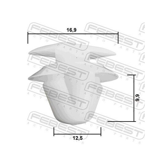 88570-144 - Clip, trim/protective strip 