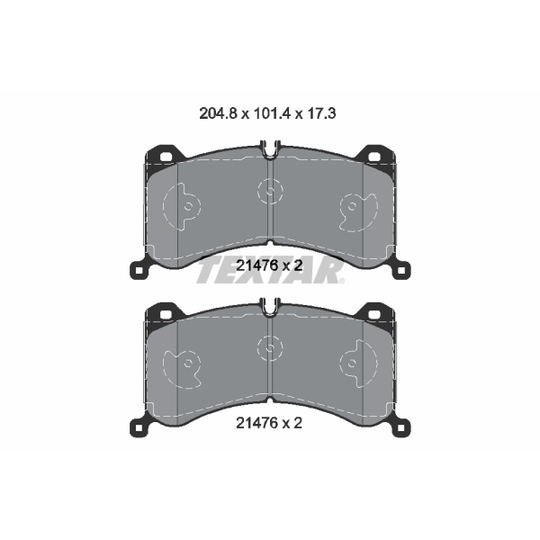 2147601 - Piduriklotsi komplekt, ketaspidur 