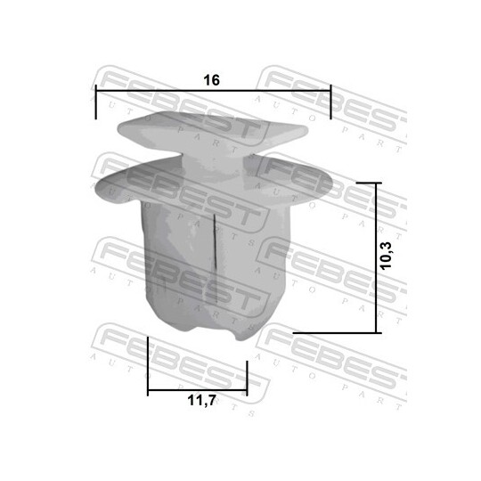 88570-133 - Stopper, ehis-/kaitseliist 