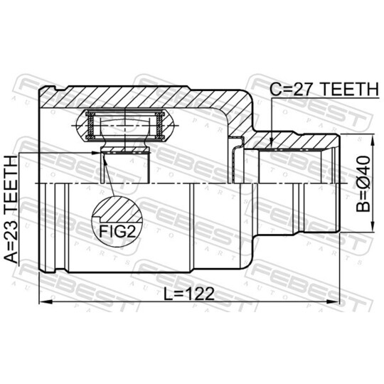 0311-LX15RH - Nivelsarja, vetoakseli 