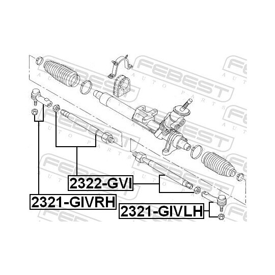 2321-GIVLH - Tie rod end 