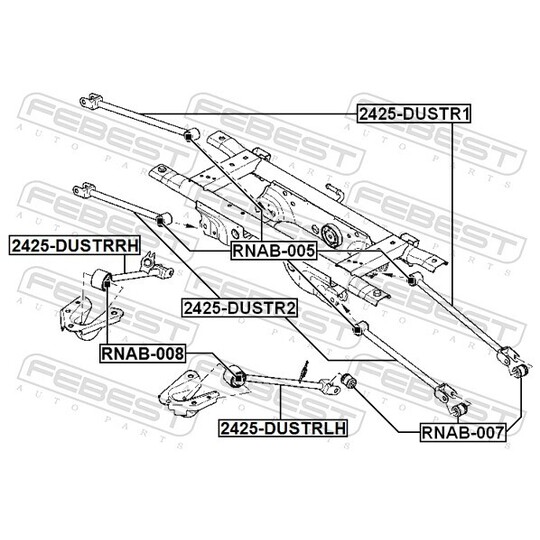 2425-DUSTRRH - Track Control Arm 