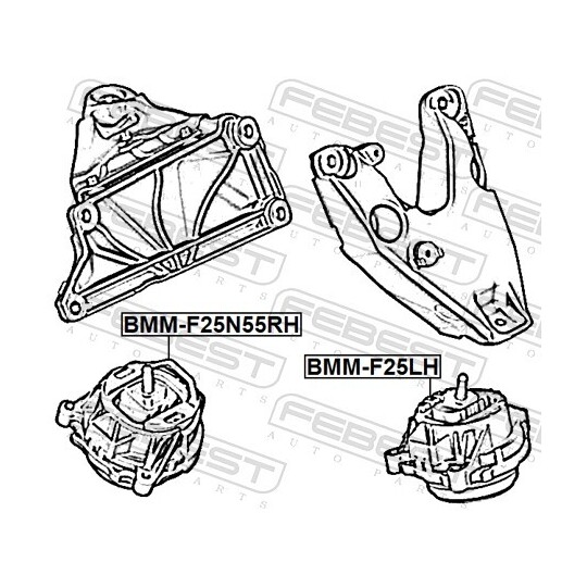 BMM-F25LH - Engine Mounting 