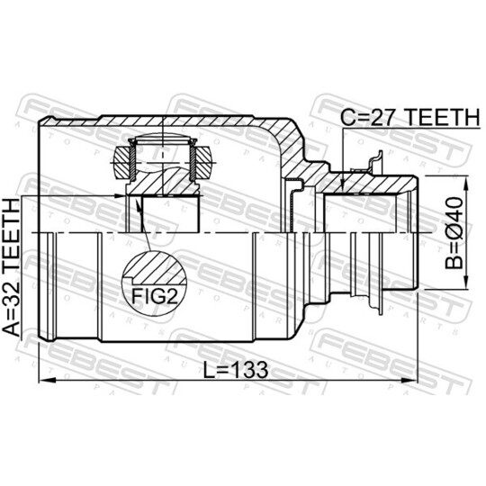 0311-RW24RH - Joint Kit, drive shaft 