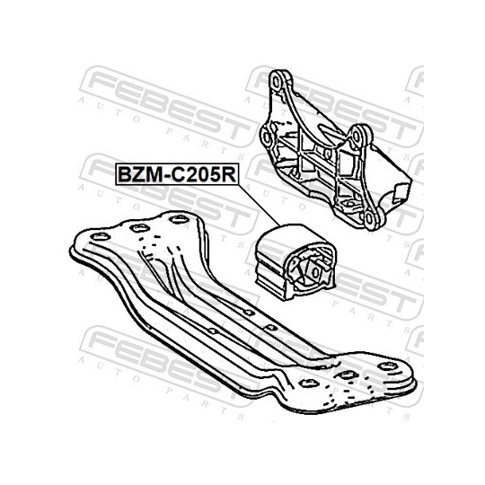 BZM-205R - Mounting, manual transmission 