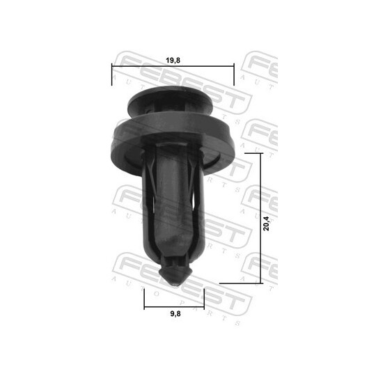 88570-115 - Clip, trim/protective strip 