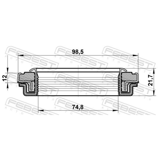 95RCW-76981222X - Shaft Seal, differential 