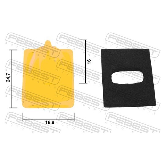 88570-192 - Clip, trim/protective strip 