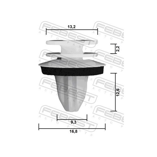 88570-028 - Retaining Clip, door panel 