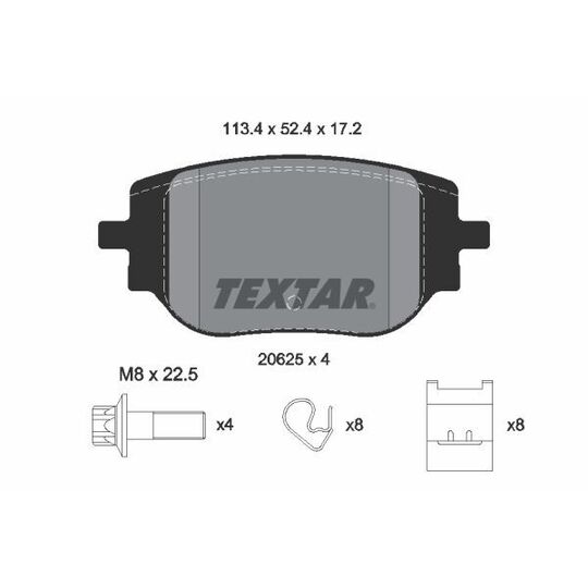 2062501 - Brake Pad Set, disc brake 