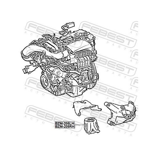 BZM-205LH - Engine Mounting 