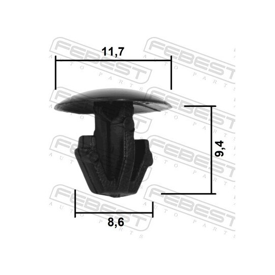 88570-112 - Clip, trim/protective strip 