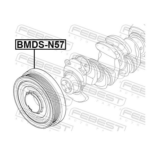 BMDS-N57 - Rihmaratas, väntvõll 