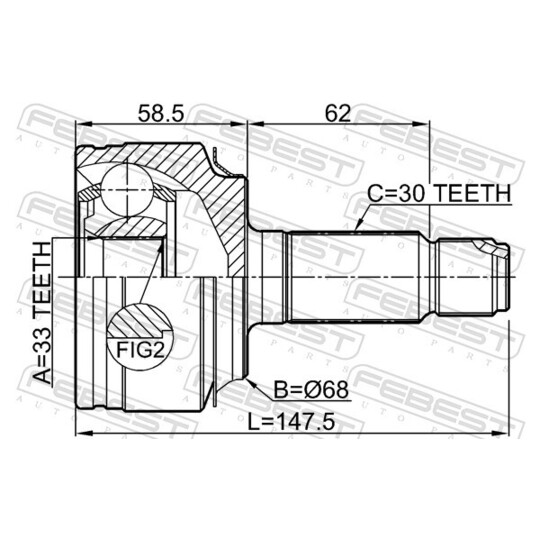0310-RW24 - Joint Kit, drive shaft 