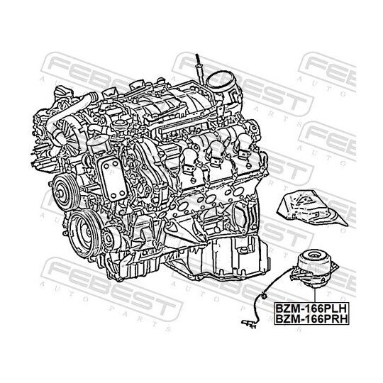 BZM-166PRH - Engine Mounting 