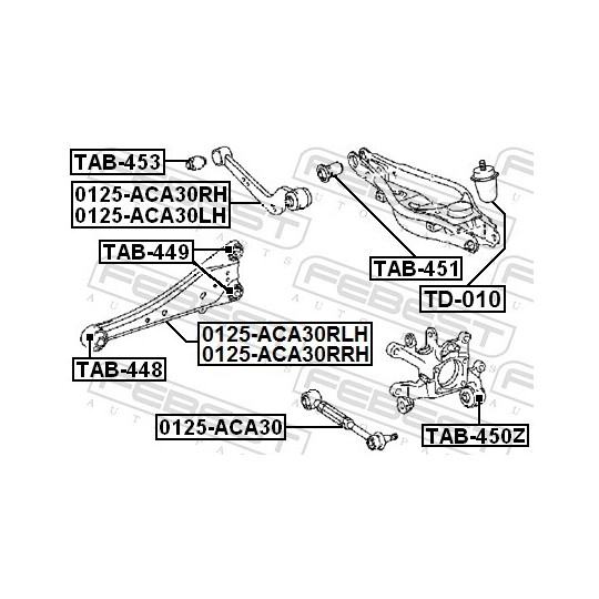 0125-ACA30RLH - Track Control Arm 