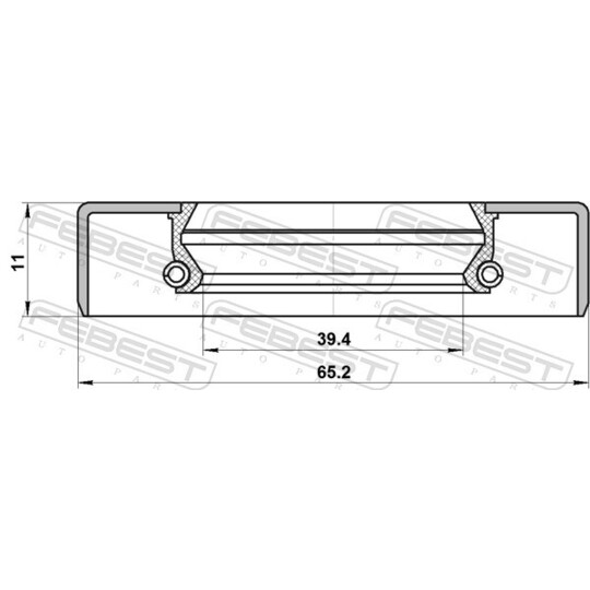 95GDS-41651111X - Axeltätning, drivacel 