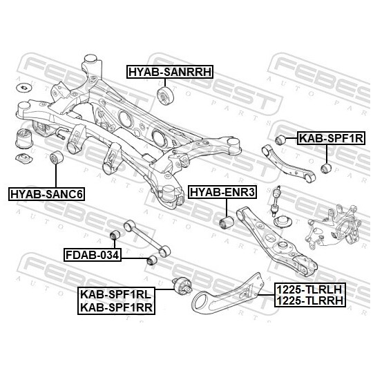 1225-TLRRH - Track Control Arm 