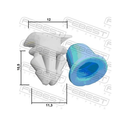 88570-169 - Clip, trim/protective strip 