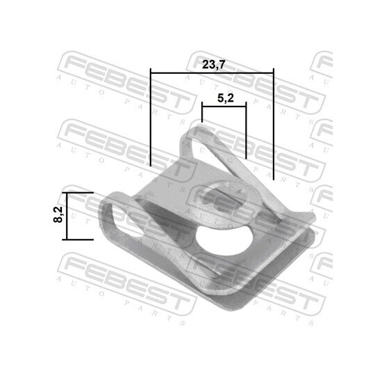 88570-163 - Clip, trim/protective strip 