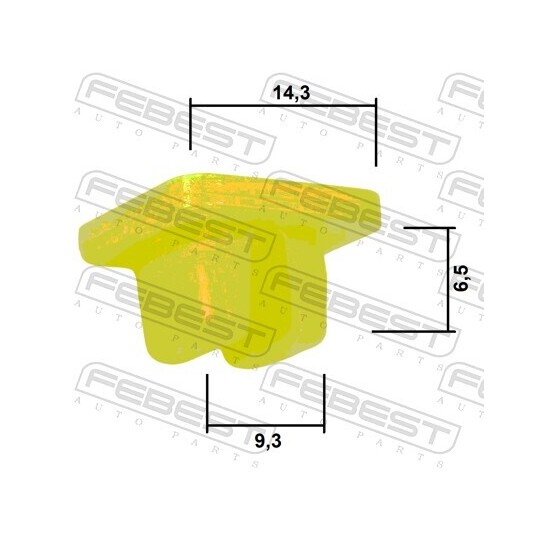 88570-105 - Clip, trim/protective strip 