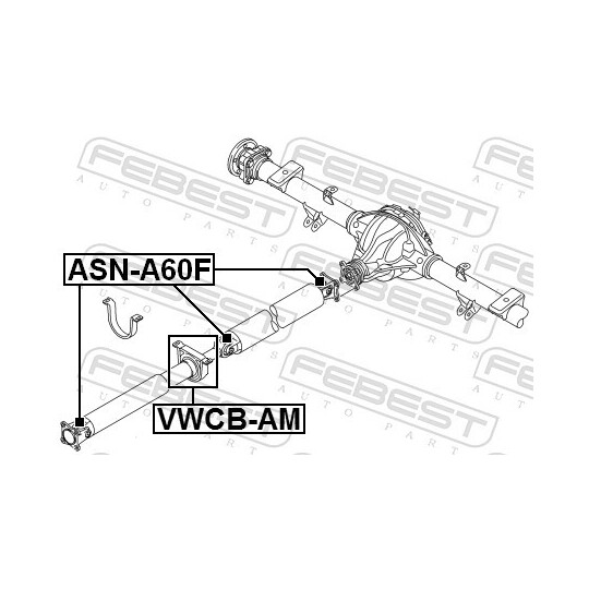 VWCB-AM - Bearing, propshaft centre bearing 