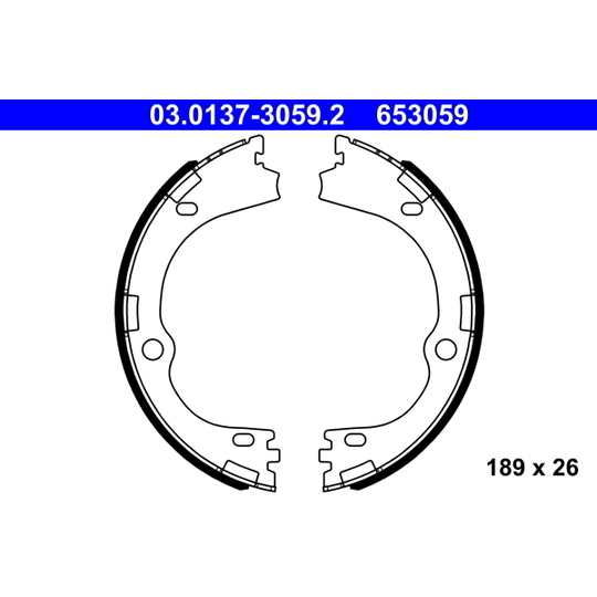 03.0137-3059.2 - Piduriklotside komplekt, seisupidur 