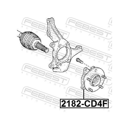 2182-CD4F - Wheel hub 