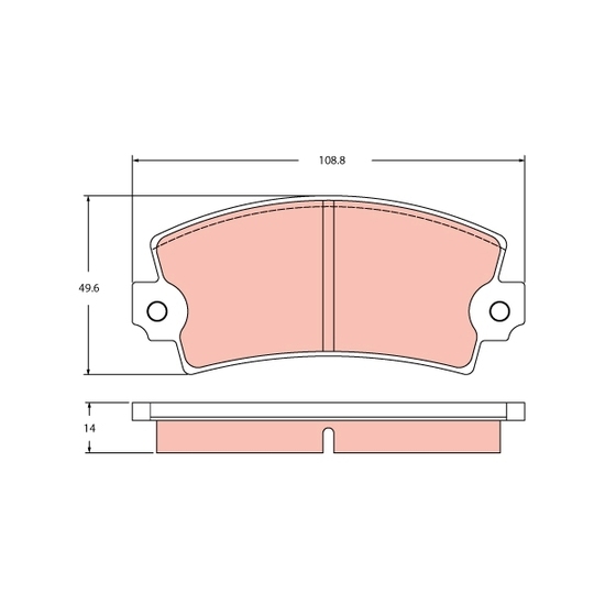 GDB2398 - Brake Pad Set, disc brake 