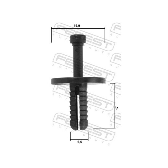 88570-176 - Clip, trim/protective strip 