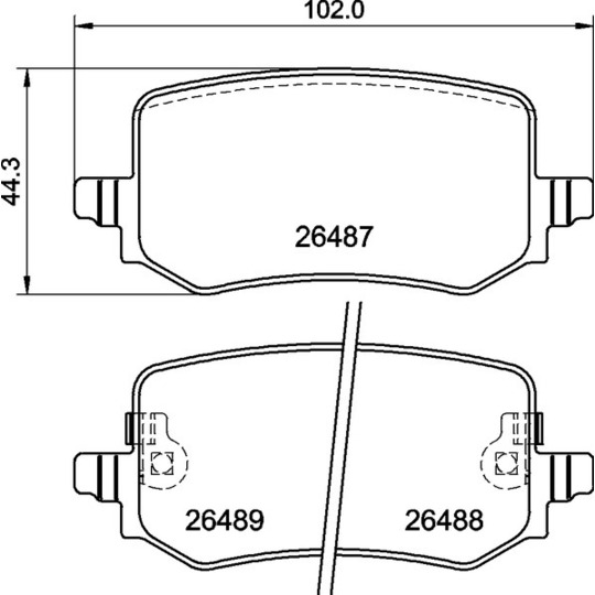 P 30 139 - Brake Pad Set, disc brake 