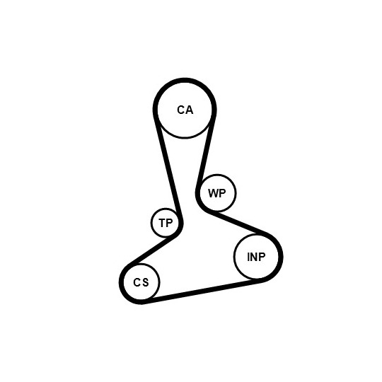 CT1242K1 - Hammasrihma komplekt 