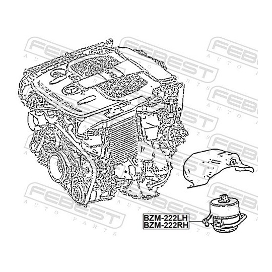 BZM-222RH - Engine Mounting 