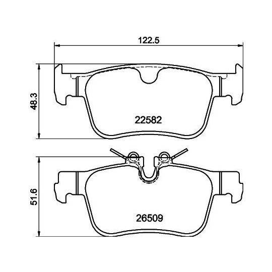 MDB4295 - Brake Pad Set, disc brake 