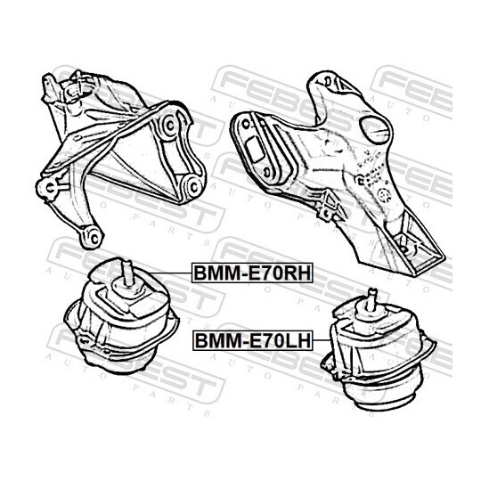 BMM-E70RH - Engine Mounting 