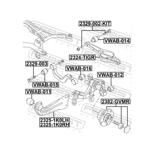 2325-1K0RH - Track Control Arm 