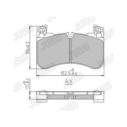 573926J - Brake Pad Set, disc brake 