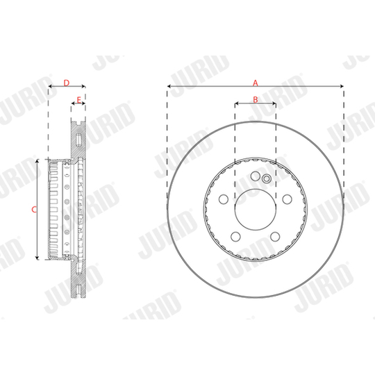 563457JVC-1 - Brake Disc 