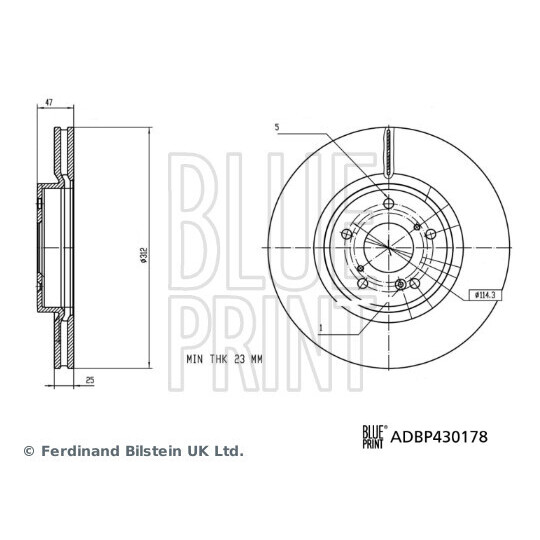 ADBP430178 - Brake Disc 