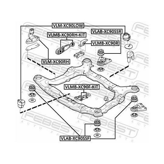 VLM-XC90RH - Engine Mounting 